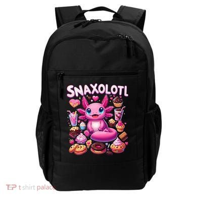 Axolotl Snaxolotl Funny Snacks Axolotls Backpack