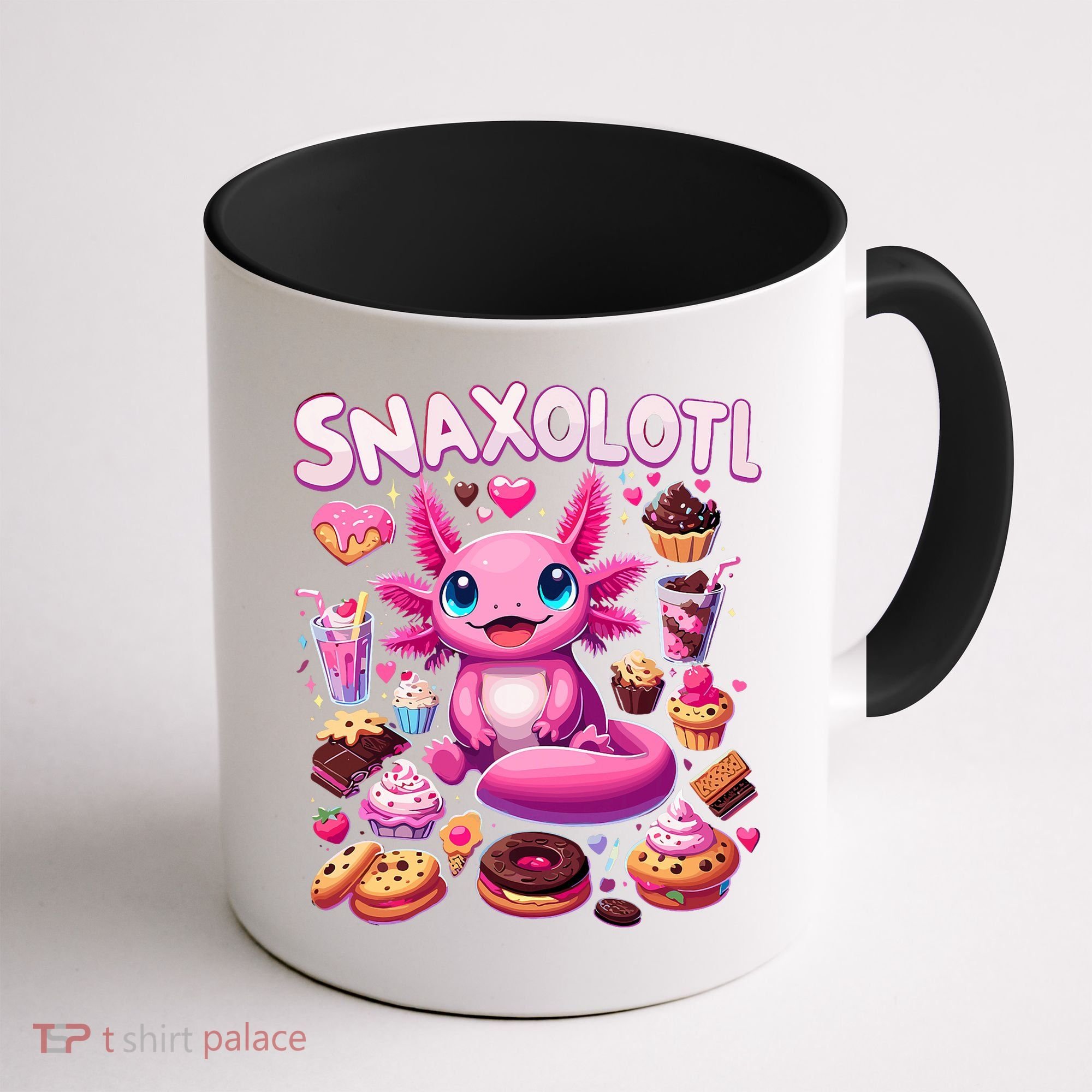 Axolotl Snaxolotl Funny Snacks Axolotls Coffee Mug