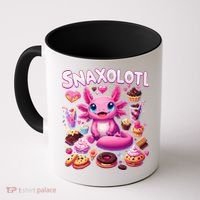 Axolotl Snaxolotl Funny Snacks Axolotls Coffee Mug thumb 0
