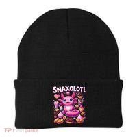 Axolotl Snaxolotl Funny Snacks Axolotls Beanie thumb 0