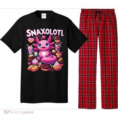 Axolotl Snaxolotl Funny Snacks Axolotls Pajama Set