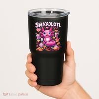 Axolotl Snaxolotl Funny Snacks Axolotls Tumbler thumb 2