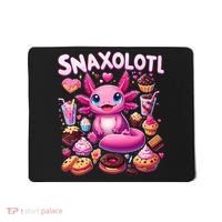 Axolotl Snaxolotl Funny Snacks Axolotls Mousepad thumb 0