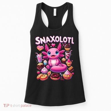 Axolotl Snaxolotl Funny Snacks Axolotls Women's Tank Top