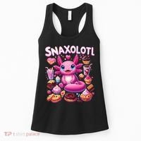 Axolotl Snaxolotl Funny Snacks Axolotls Women's Tank Top thumb 0