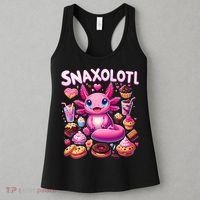 Axolotl Snaxolotl Funny Snacks Axolotls Women's Tank Top thumb 3