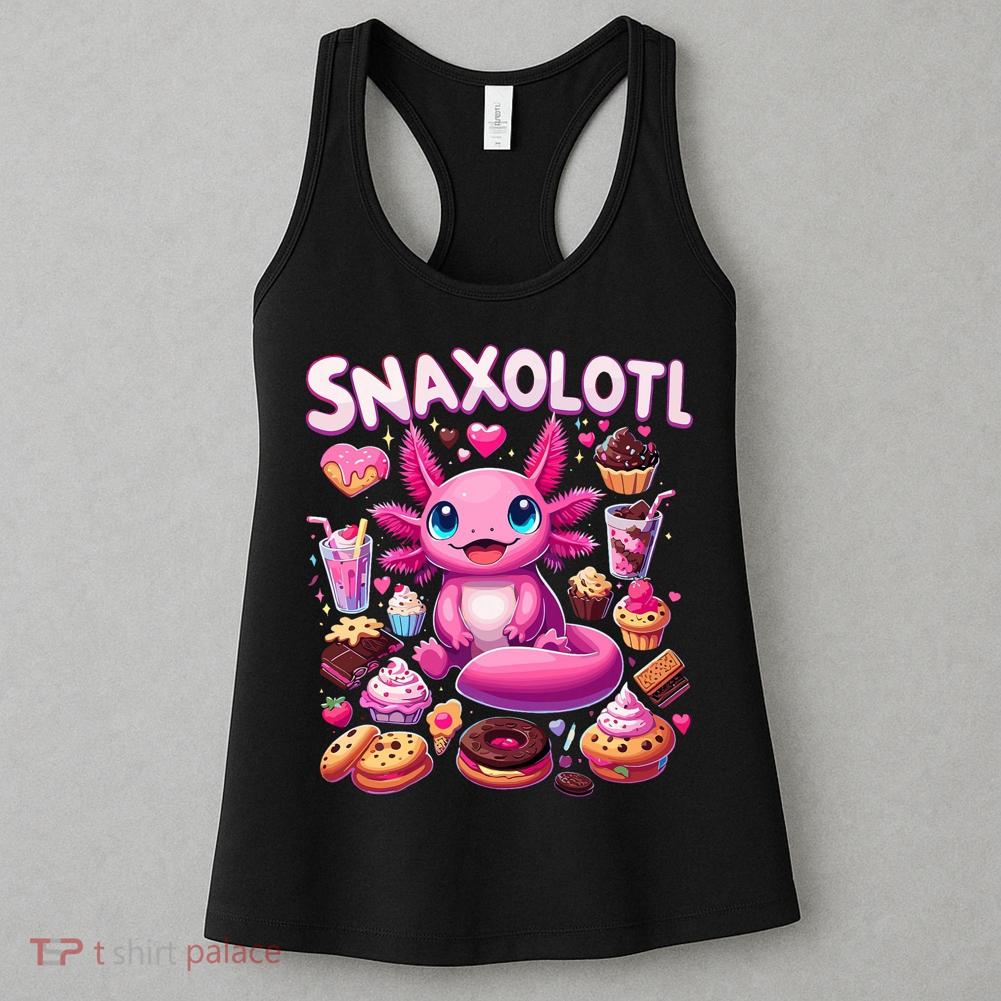 Axolotl Snaxolotl Funny Snacks Axolotls Women's Tank Top