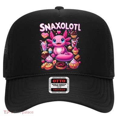 Axolotl Snaxolotl Funny Snacks Axolotls Hat