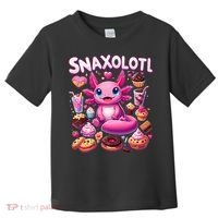 Axolotl Snaxolotl Funny Snacks Axolotls Toddler T-Shirt thumb 0