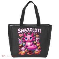 Axolotl Snaxolotl Funny Snacks Axolotls Tote Bag thumb 0
