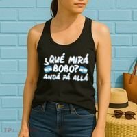 Argentina Soccer Football Que Mira Bobo Anda Pa Alla Women's Tank Top thumb 2