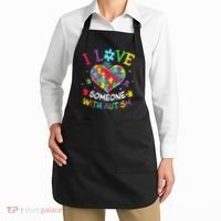 Autism Shirts For Women I Love Some With Autism Apron thumb 2