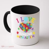 Autism Shirts For Women I Love Some With Autism Coffee Mug thumb 0