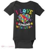Autism Shirts For Women I Love Some With Autism Baby Bodysuit thumb 0