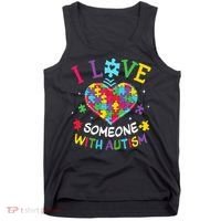 Autism Shirts For Women I Love Some With Autism Tank Top thumb 0