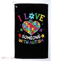 Autism Shirts For Women I Love Some With Autism Golf Towel thumb 0