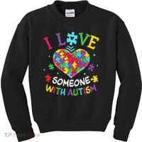 Autism Shirts For Women I Love Some With Autism Kids Sweatshirt thumb 0