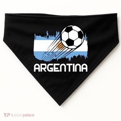 Argentina Soccer Fan Gift USA-Made Doggie Bandana