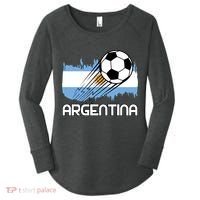 Argentina Soccer Fan Gift Women's Perfect Tri Tunic Long Sleeve Shirt thumb 0