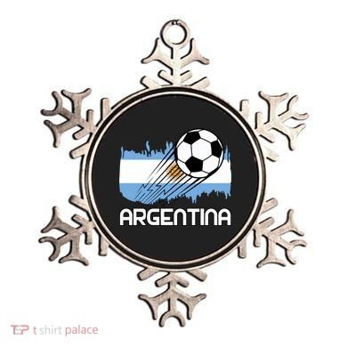 Argentina Soccer Fan Gift Ornament