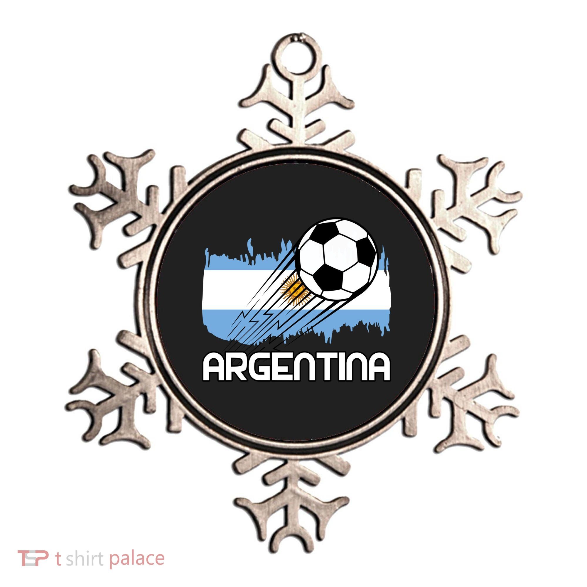 Argentina Soccer Fan Gift Ornament