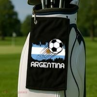 Argentina Soccer Fan Gift Golf Towel thumb 2