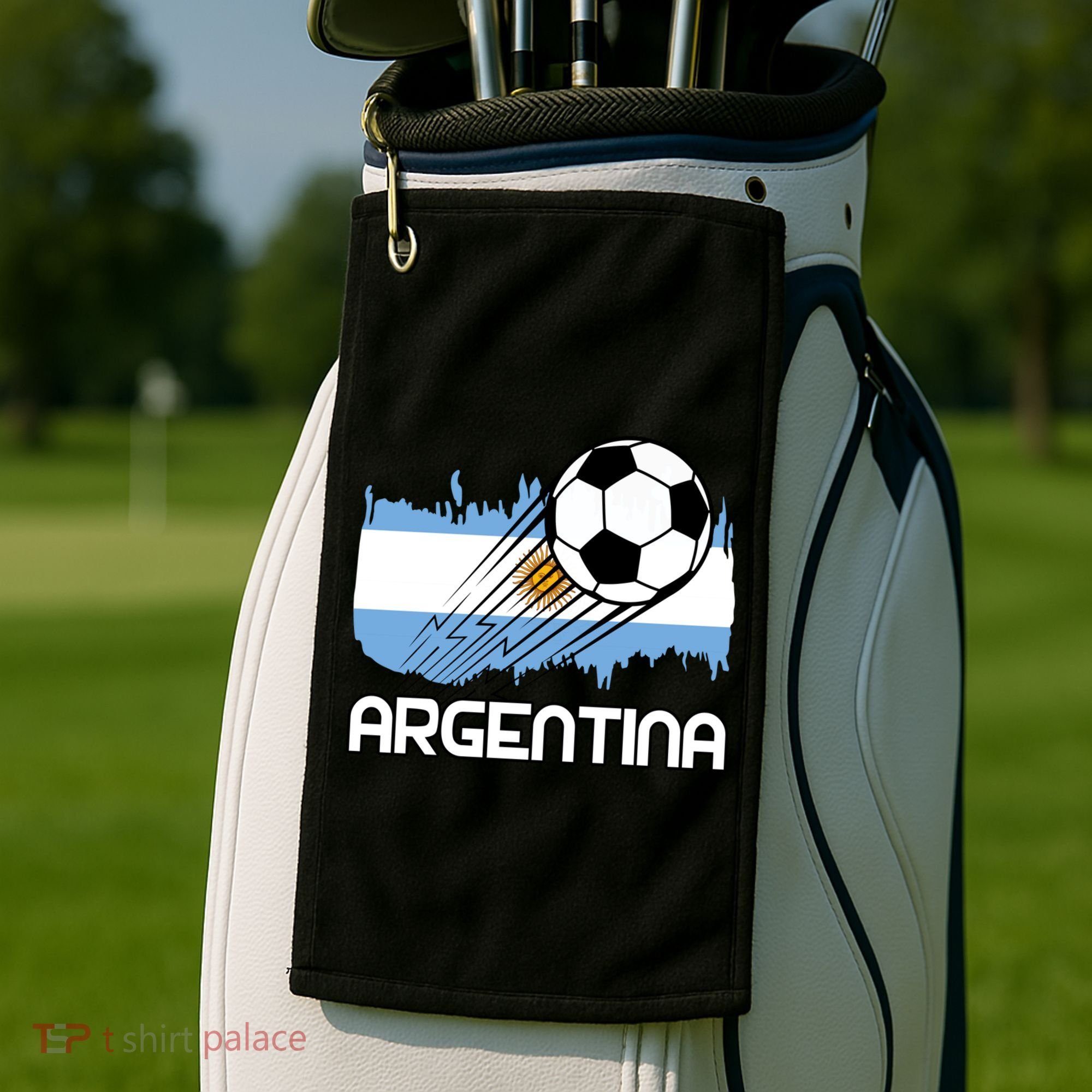 Argentina Soccer Fan Gift Golf Towel