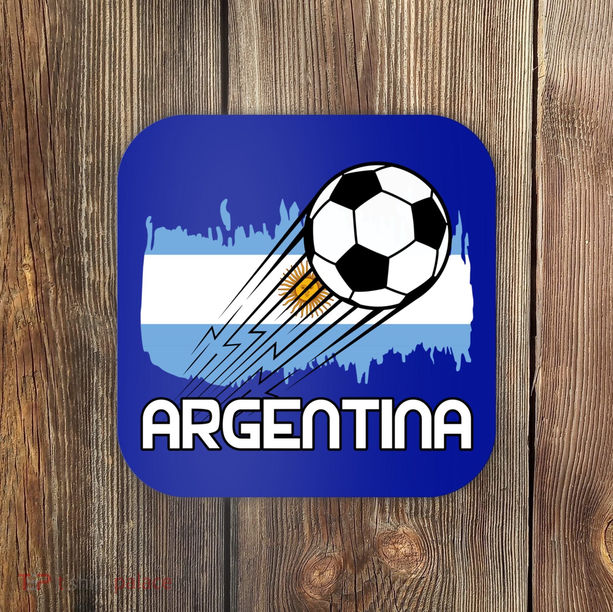 Argentina Soccer Fan Gift Coaster