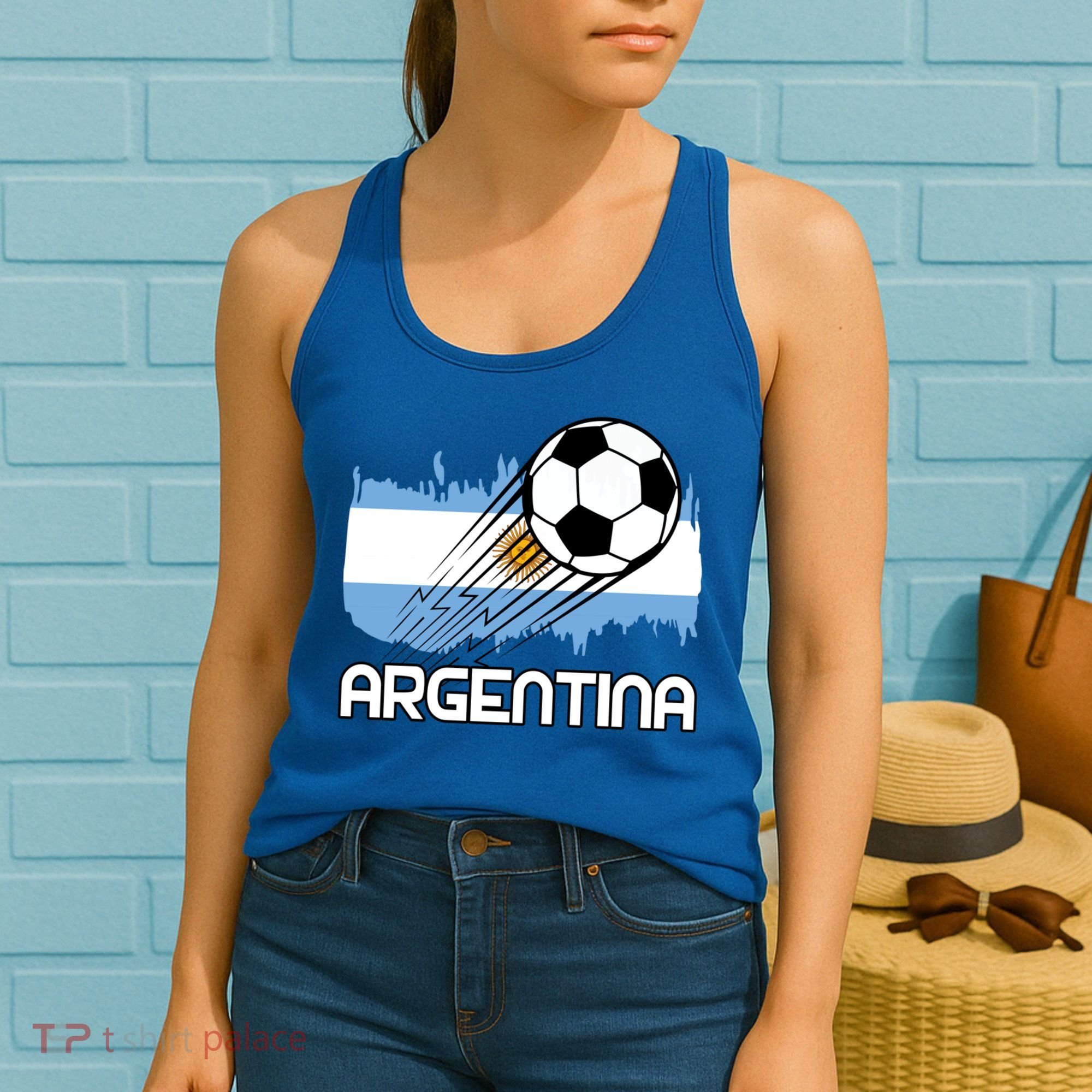 Argentina Soccer Fan Gift Women's Tank Top