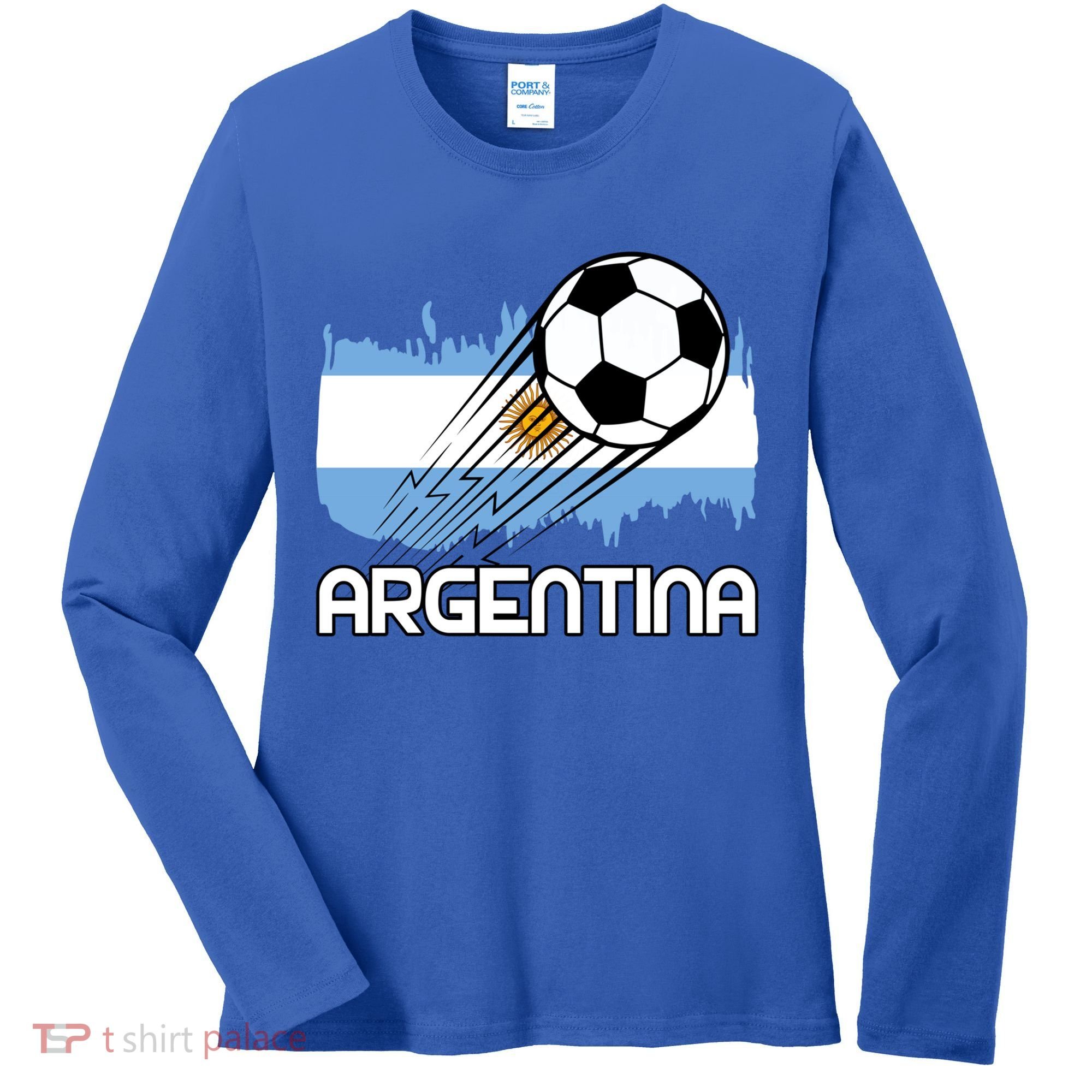 Argentina Soccer Fan Gift Women's Long Sleeve Shirt