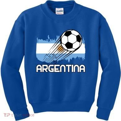 Argentina Soccer Fan Gift Kids Sweatshirt