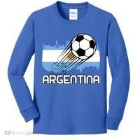 Argentina Soccer Fan Gift Kids Long Sleeve Shirt thumb 0