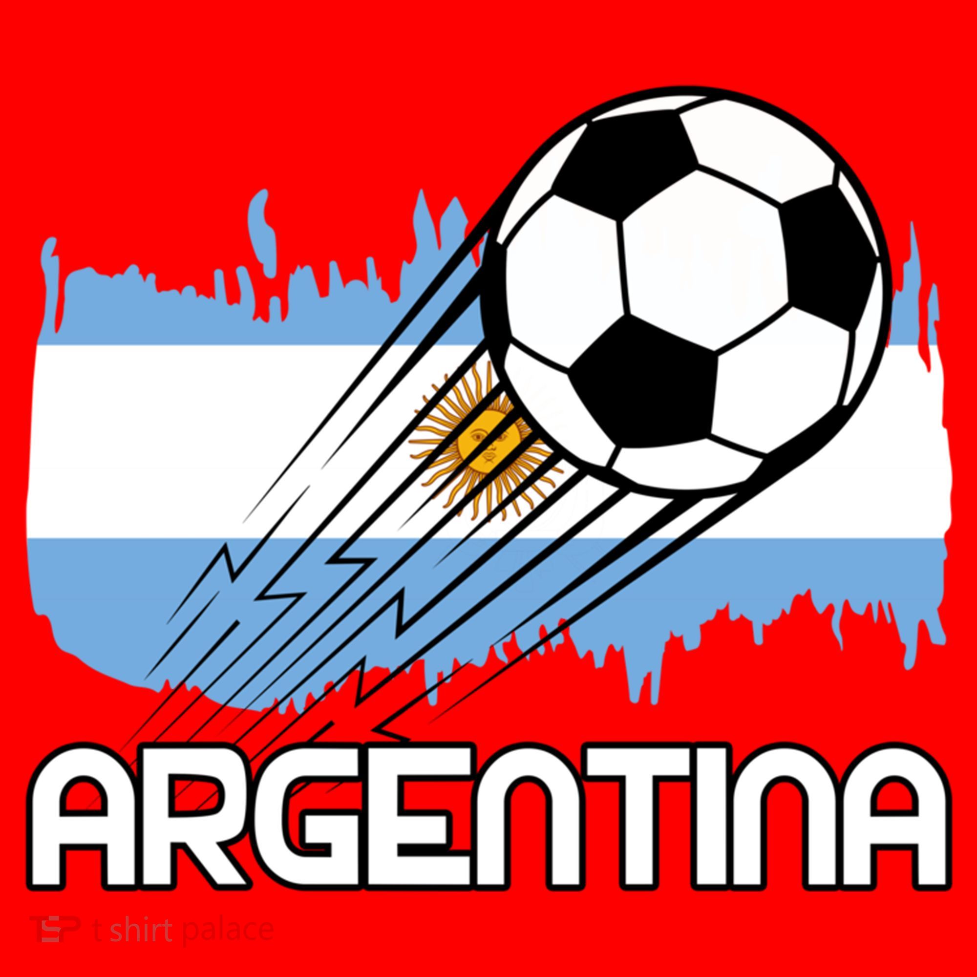 Argentina Soccer Fan Gift Santa Hat