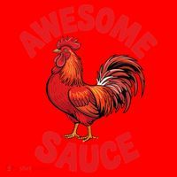 Awesome Sauce Funny For Humans Santa Hat thumb 1
