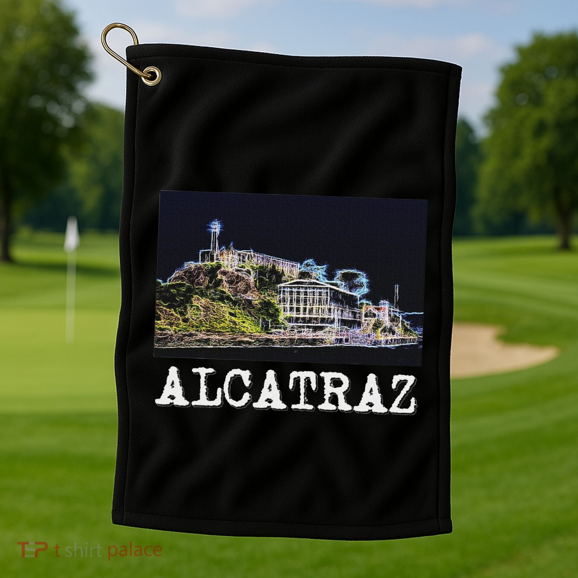 Alcatraz San Francisco Golf Towel