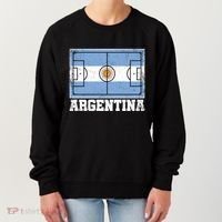 Argentina Soccer Field Country Flag Argentinian Pride Gift Women's Sweatshirt thumb 0