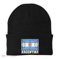 Argentina Soccer Field Country Flag Argentinian Pride Gift Beanie thumb 0