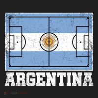 Argentina Soccer Field Country Flag Argentinian Pride Gift Beanie thumb 2