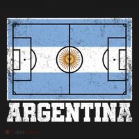Argentina Soccer Field Country Flag Argentinian Pride Gift Women's Hoodie thumb 2