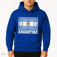 Argentina Soccer Field Country Flag Argentinian Pride Gift Hoodie thumb 2