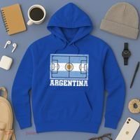 Argentina Soccer Field Country Flag Argentinian Pride Gift Hoodie thumb 3