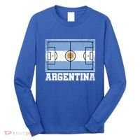 Argentina Soccer Field Country Flag Argentinian Pride Gift Long Sleeve Shirt thumb 0