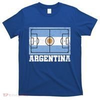 Argentina Soccer Field Country Flag Argentinian Pride Gift T-Shirt thumb 0