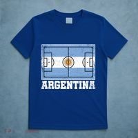 Argentina Soccer Field Country Flag Argentinian Pride Gift T-Shirt thumb 5
