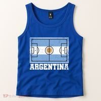 Argentina Soccer Field Country Flag Argentinian Pride Gift Tank Top thumb 2