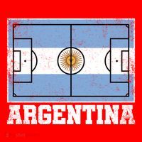 Argentina Soccer Field Country Flag Argentinian Pride Gift Santa Hat thumb 1
