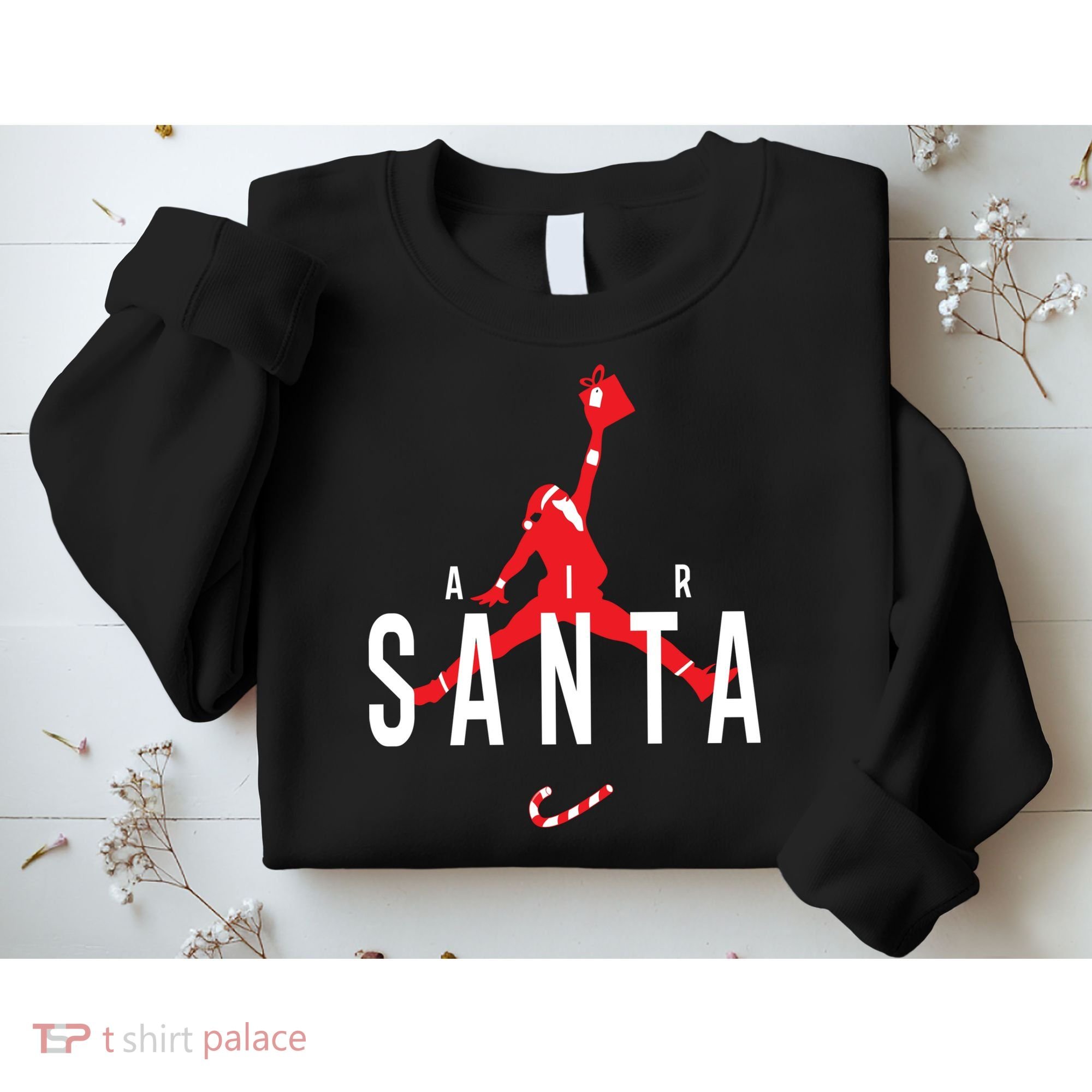 Air Santa Funny Xmas Basketball Sweatshirt
