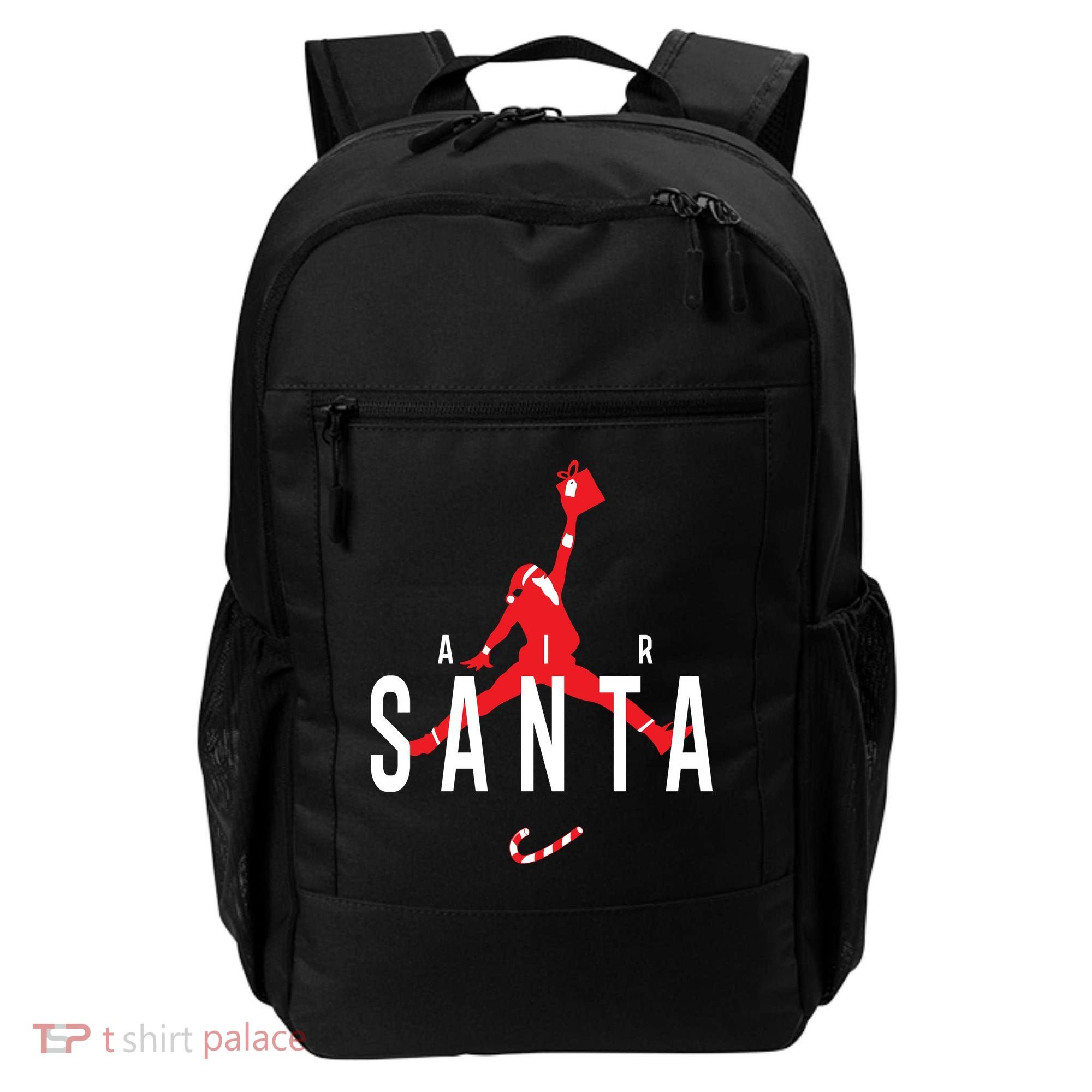 Air Santa Funny Xmas Basketball Backpack