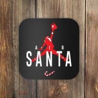 Air Santa Funny Xmas Basketball Coaster thumb 0