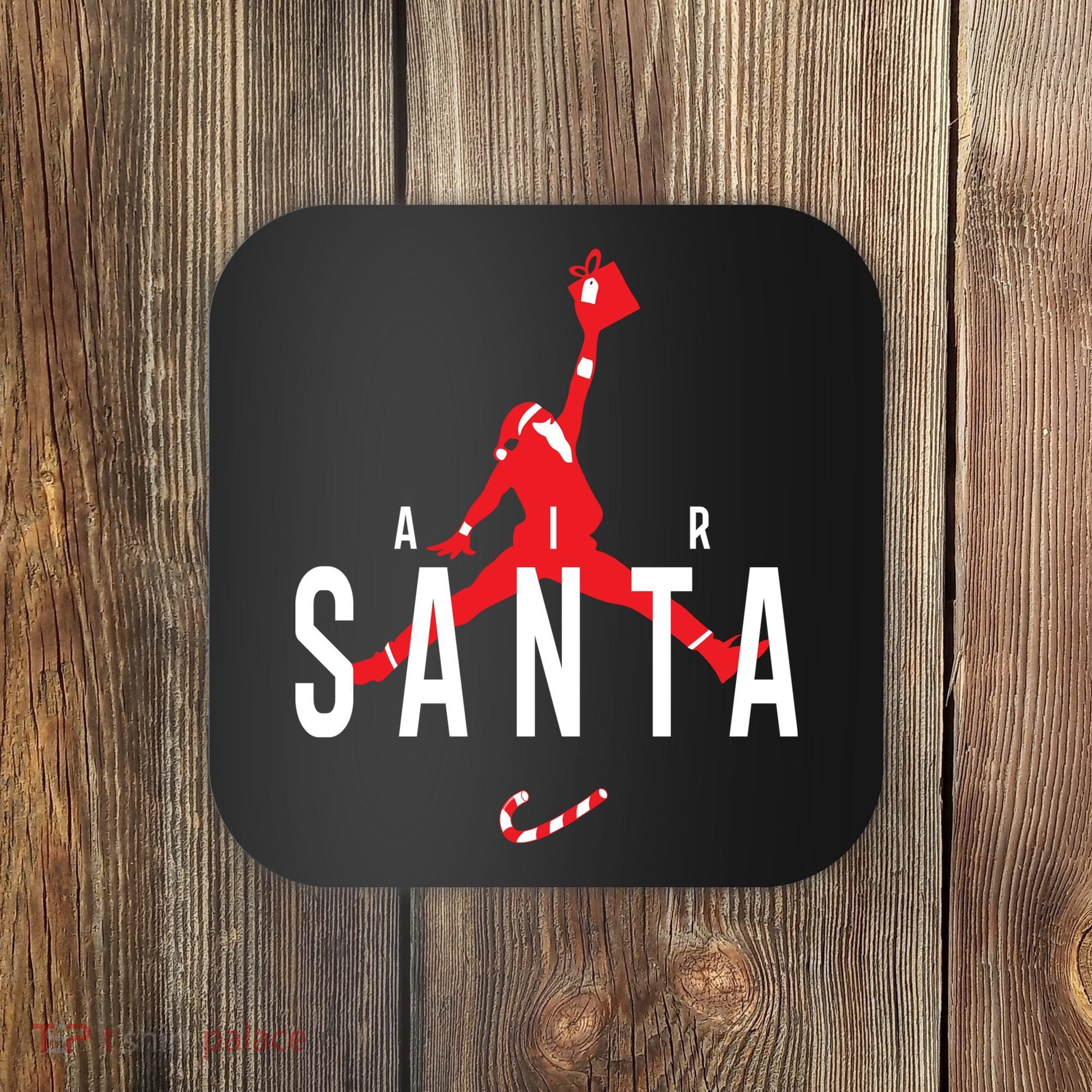 Air Santa Funny Xmas Basketball Coaster